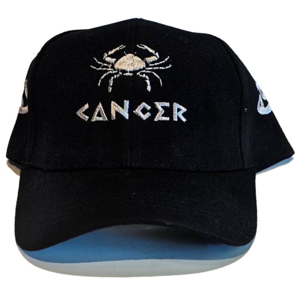 Cancer Zodiac Astrology Hat Baseball Cap Present Gift Thick Material Adjustable